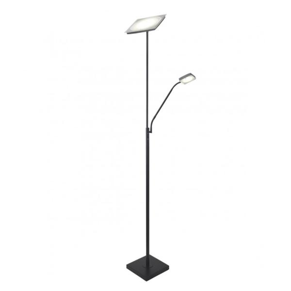 Pie salon LAMBER negro led 30w+5w / 3180+300lm /4000k - ALEMAR
