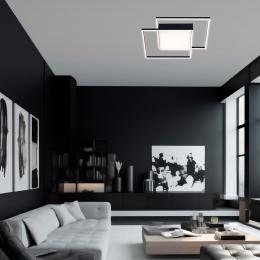 Plafón led TONGA negro led 40w 4000k - ALEMAR