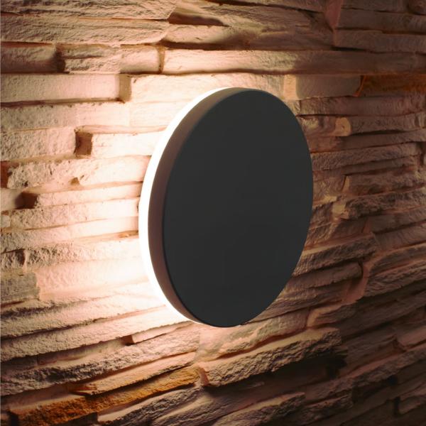 Aplique exterior Mantra Bora Gris Oscuro - Luz LED