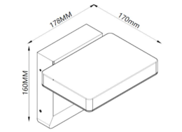 Aplique exterior Cooper Blanco Mantra - Luz LED
