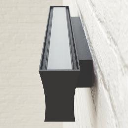 Aplique interior HANOK Negro Mantra - Luz Led