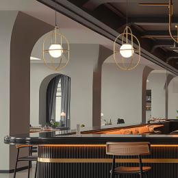 Colgante ASTRO Oro mate - opal - ALEMAR