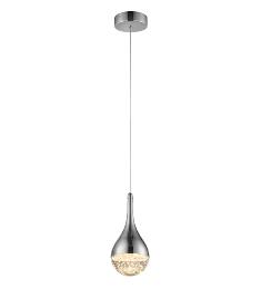 Lámpara colgante Elie Schuller - acabado cromo 1L. LED.