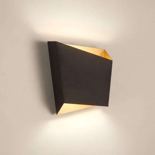 Aplique interior ASIMETRIC Negro Mantra - Bombilla Led
