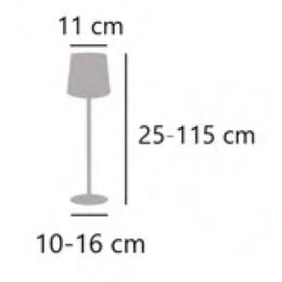 Sobremesa Sunset Oro Mate Alemar Bateria - Iluminación LED