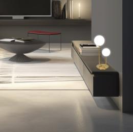 Sobremesa 2 L COSMICA latón 2 x 28w g-9 - ALEMAR