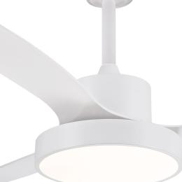 Ventilador Ginna XL Blanco - Motor DC. luz LED. 120cmØ.