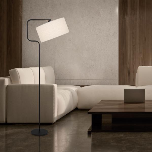 Pie salon OLFO negro 1 x 60w e-27 - ALEMAR