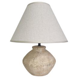 Sobremesa LARRY piedra beig 1 x 40w e-14 - ALEMAR