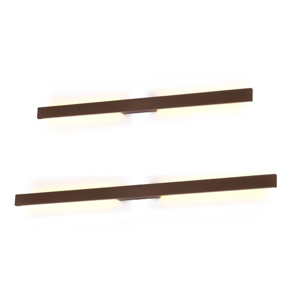 Aplique exterior Lotus Corten Mantra - Luz LED 