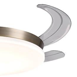 Ventilador Chloe L Cuero P&B - Motor DC Ø50-108cm Luz LED