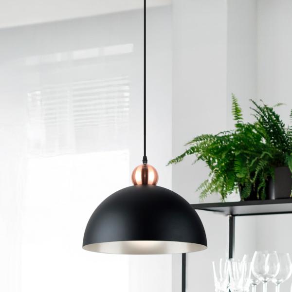 POLO LAMPARA 1L -NEGRO/COBRE - ILUMINACION i3 By SCHULLER