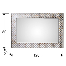 Espejo CHIARA Rectangular - Schuller - 120x80 cm