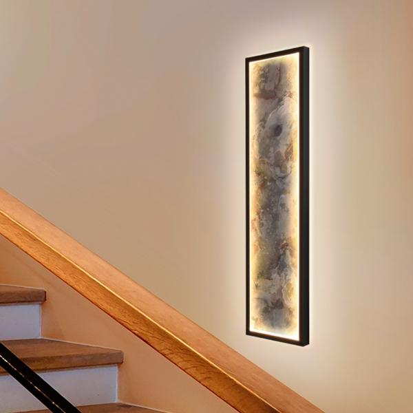 STONE- APLIQUE/PLAFON LED CCT-NEGRO L60 - SCHULLER