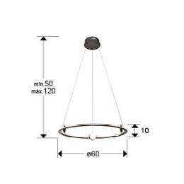 TIRSA LAMPARA BRONCE D60 - SCHULLER