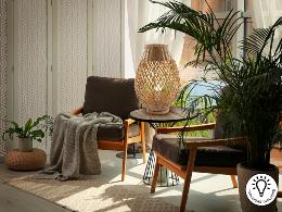 YAIZA SOBREMESA PAPEL TRENZADO H55 - SCHULLER