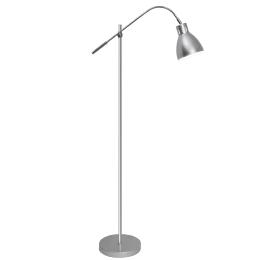 Lampara de pie Falon Cromo Plata Alemar - Bombilla E27 