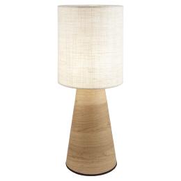 Rinconera AOSTA beig/madera 1 x 60w e-27 - ALEMAR