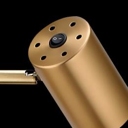 Sobremesa 1 L PAROS negro-cuero 1 x 10w gu-10 - ALEMAR