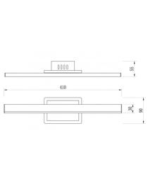 Aplique led RIALTO negro led 14w 4000k - ALEMAR