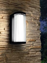 Aplique exterior GANT Negro Mantra - Luz LED 