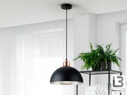 POLO LAMPARA 1L -NEGRO/COBRE - ILUMINACION i3 By SCHULLER