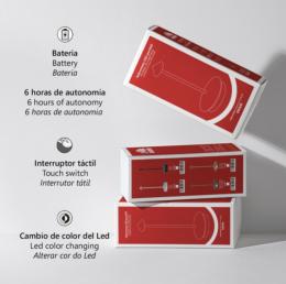 Sobremesa Gram Negro Alemar Bateria - Iluminación LED