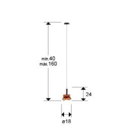SCARLETT- LAMPARA 1L- AMBAR - SCHULLER
