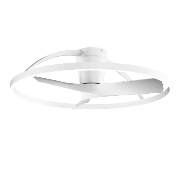 Ventilador Nepal II Mantra - Blanco Motor DC Luz LED Ø75cm.