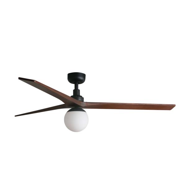 Ventilador Klim L FARO - Negro Nogal - 1 bombilla E27 -  Ø150cm.