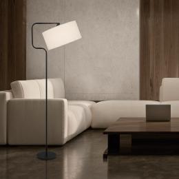 Pie salon OLFO negro 1 x 60w e-27 - ALEMAR