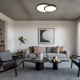 Plafon led NIRO negro led 67w 3000/4000/6000k - ALEMAR