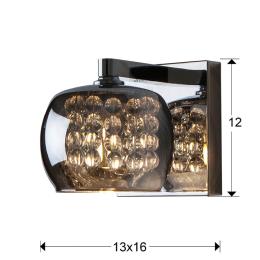 Aplique Arian Schuller - tulipa espejo - LED