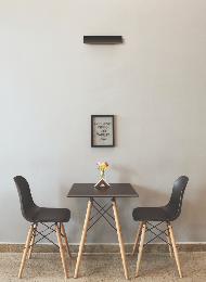 Aplique interior HANOK Negro Mantra - Luz Led