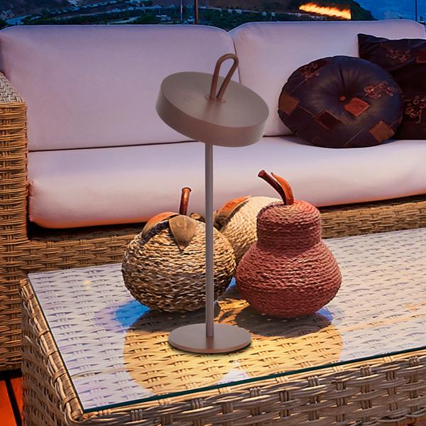 GONG- SOBREMESA LED CORTEN - SCHULLER