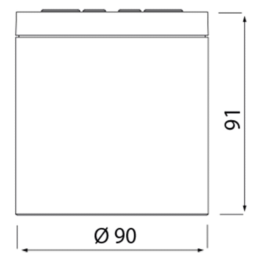 Plafon Exterior Kandanchu Mini Corten Mantra - Ø9cm