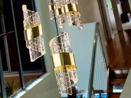 ILIADA- LAMPARA 5L NEGRO-ORO D30 - SCHULLER