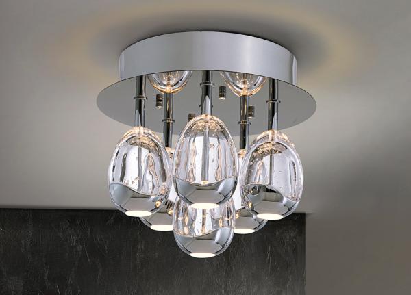 ROCIO- PLAFON 6L CROMO DIMABLE - SCHULLER