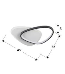 ROMO PLAFON BLANCO-NEGRO - SCHULLER