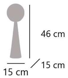 Sobremesa PATRICK latón-opal 1 x 25w e-27 - ALEMAR