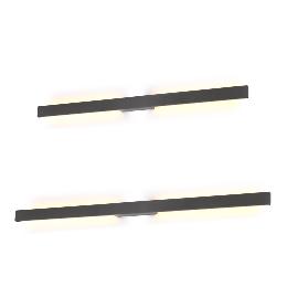 Aplique exterior Lotus Gris Oscuro Mantra - Luz LED 