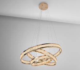 LORIAN- LAMPARA 3 AROS DORADO BRILLO - SCHULLER