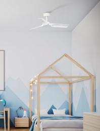 Ventilador HEY Blanco FARO - Motor DC - sin luz Ø90cm.