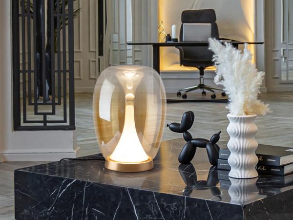 SUSPIRO SOBREMESA DORADO/AMBAR - SCHULLER