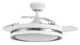 Ventilador Viper Fabrilamp Blanco Plata - Motor DC Ø107cm