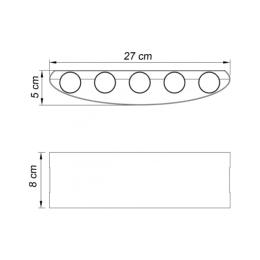 Aplique exterior KING blanco led 10w 3000k - ip54 - ALEMAR