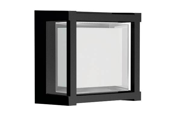 Aplique exterior CREEK Cuadrado Mantra Negro - Luz LED