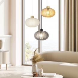 Colgante NAWA negro-fume 1 x 60w e-27 - ALEMAR