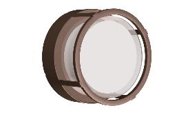 Aplique exterior CREEK Corten Mantra - Luz LED