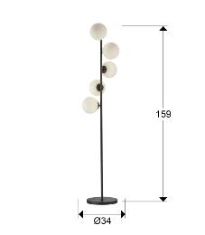 INOA-PIE SALON 5L NEGRO-OPAL - SCHULLER